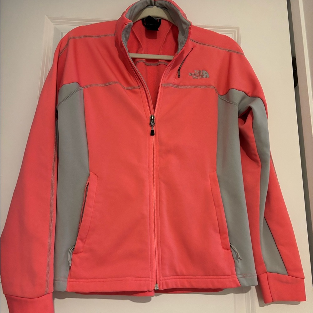 The North Face Women's Coral and Gray Jacket